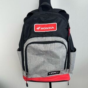 HONDA Factory Effex Standard Backpack Grey Red Black